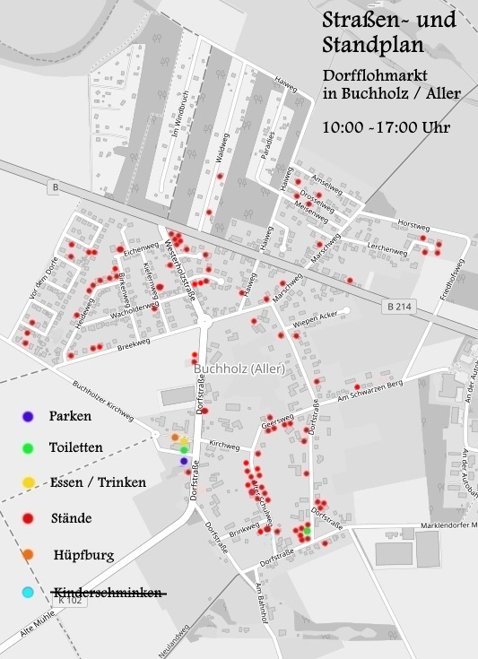 Standplan Buchholzer Flohmarkt